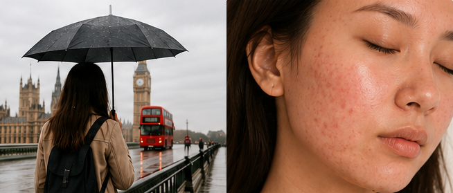 skin changes after moving to the UK